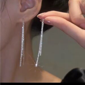 Fashion Jewelry Silver Dangle Earrings